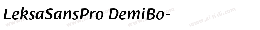 LeksaSansPro DemiBo字体转换